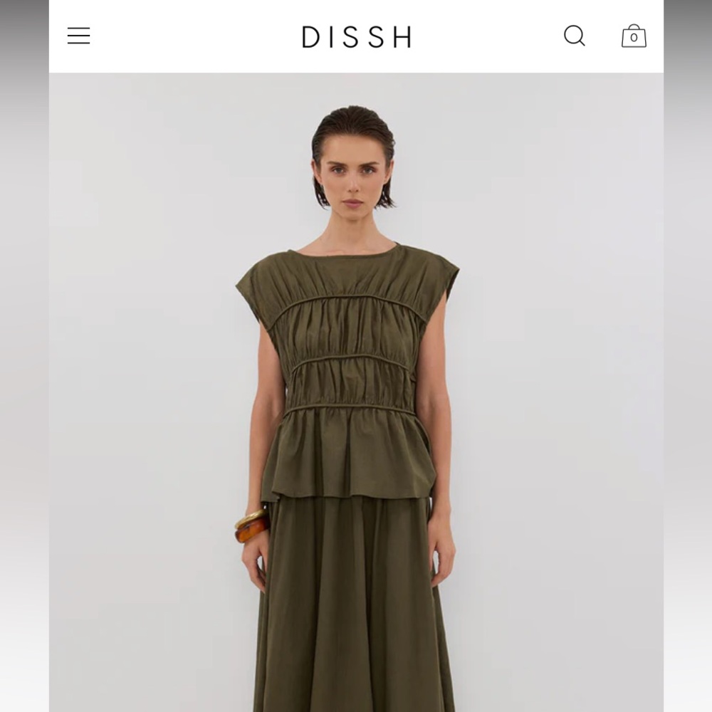 DISSH Olive Green Flynn Top